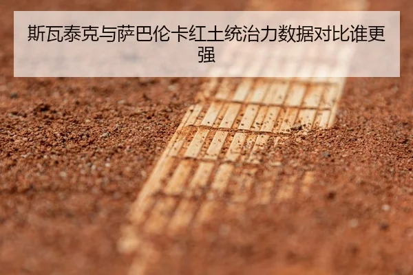 斯瓦泰克与萨巴伦卡红土统治力数据对比谁更强
